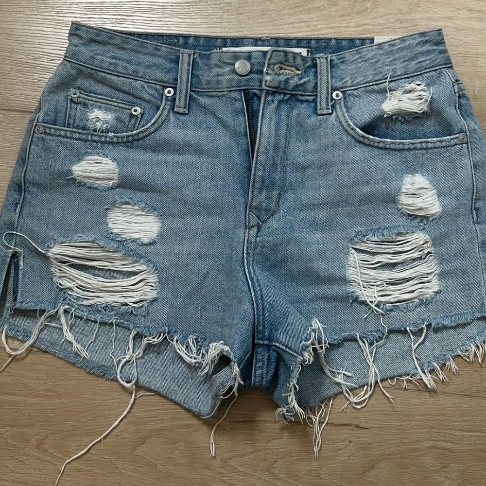 Lovers & Friends Denim Shorts - Distressed